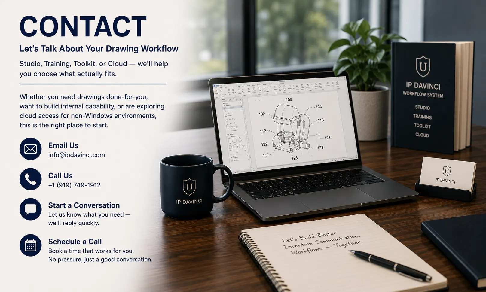 IP DaVinci contact and collaboration