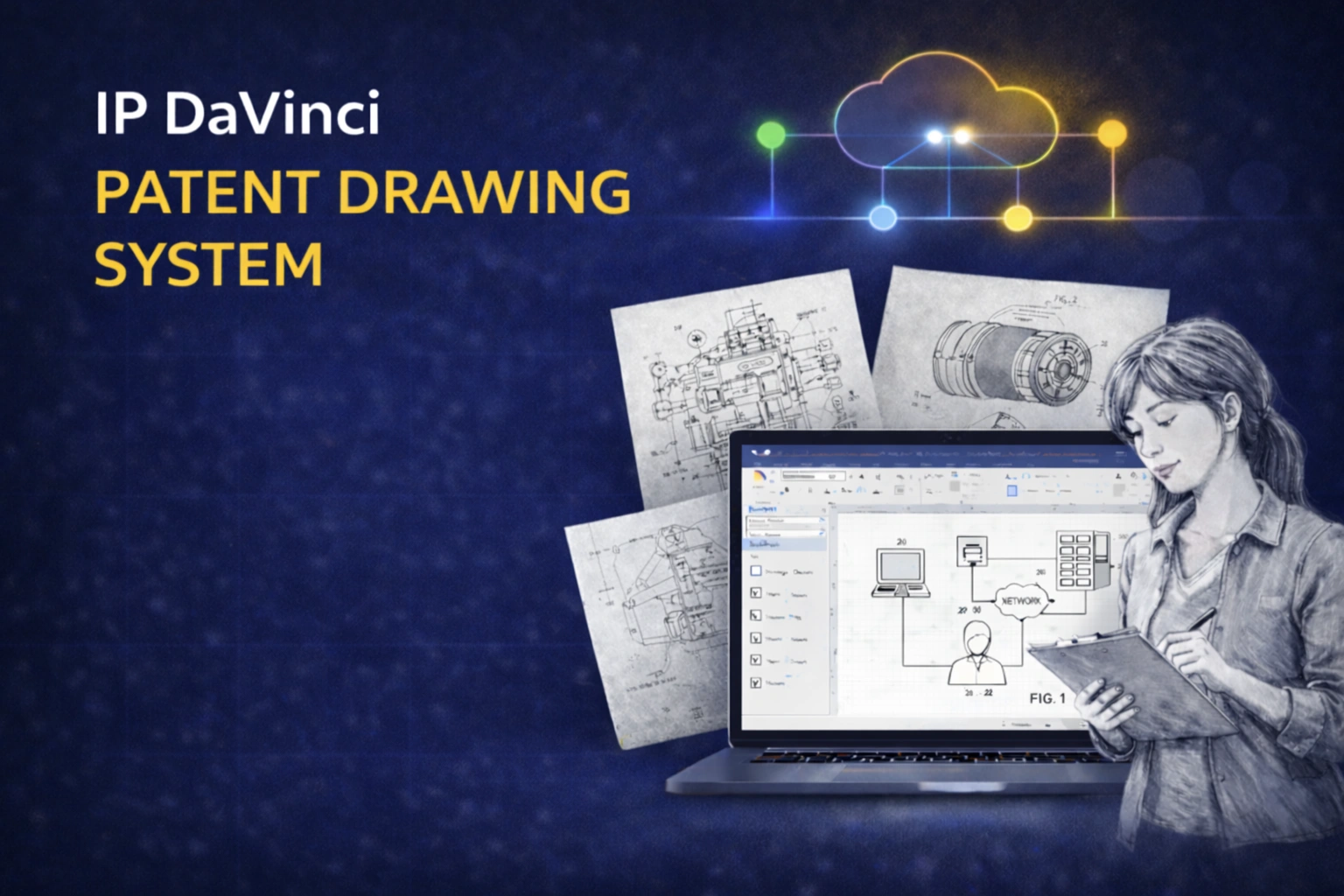 IP DaVinci Patent Drawing System demo walkthrough for universities