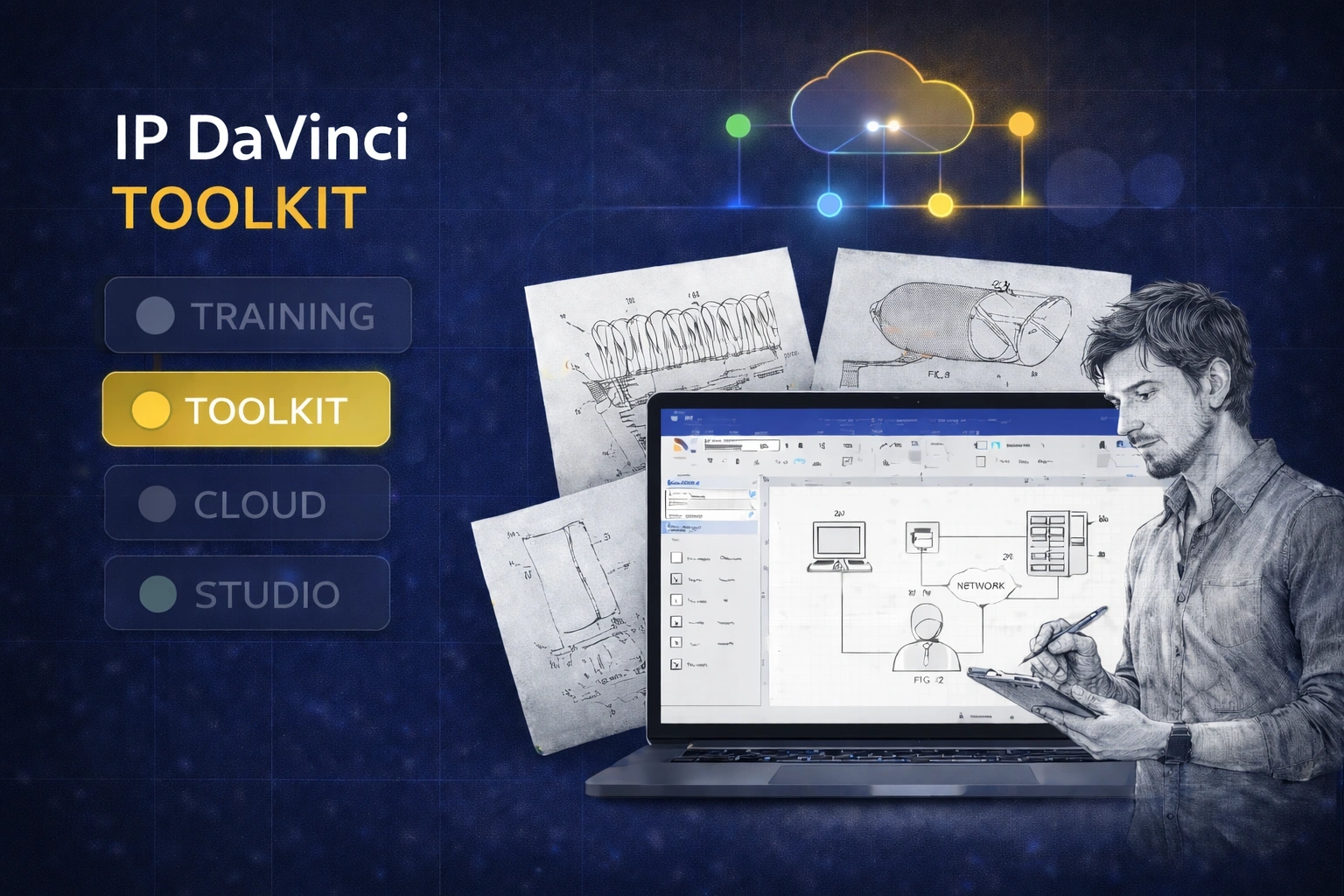 IP DaVinci Toolkit for standardized patent drawings in Visio