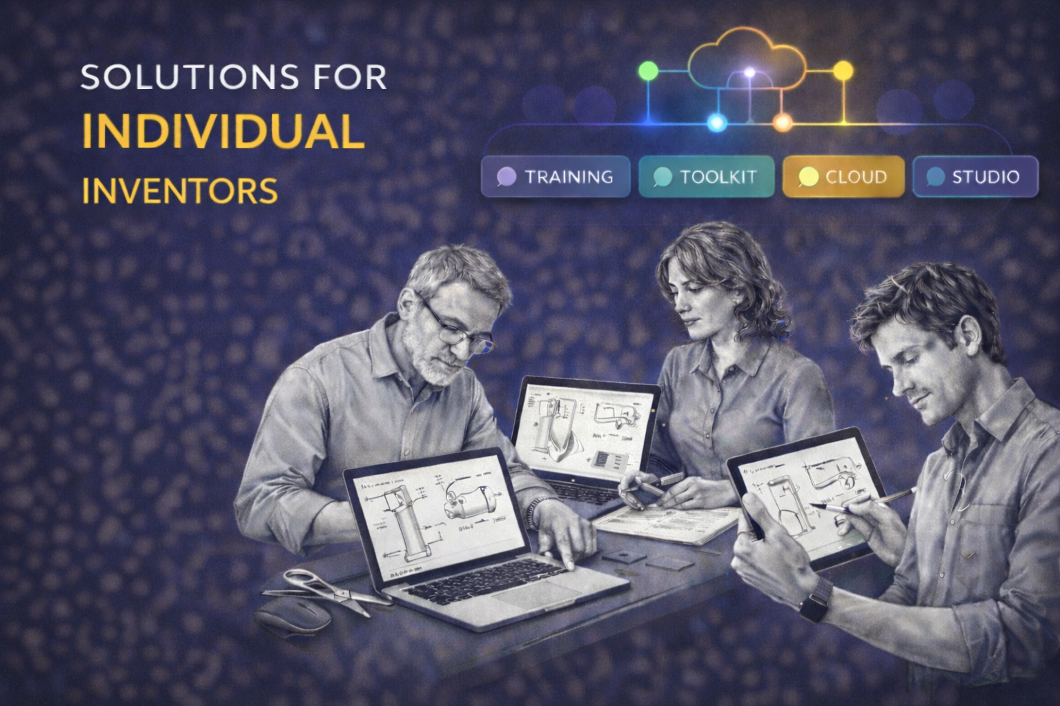 Inventor creating structured invention drawings in Visio