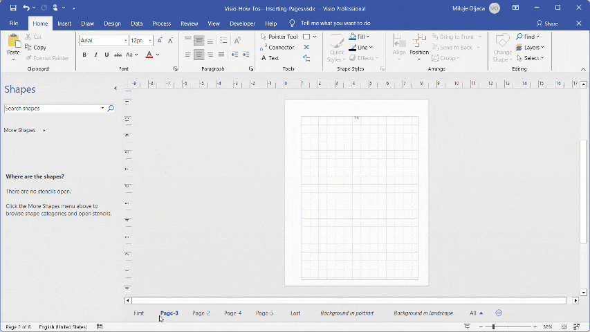 Quick Reordering Pages