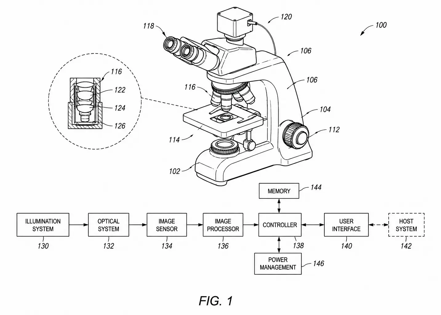 Patent figure example representing a university research invention