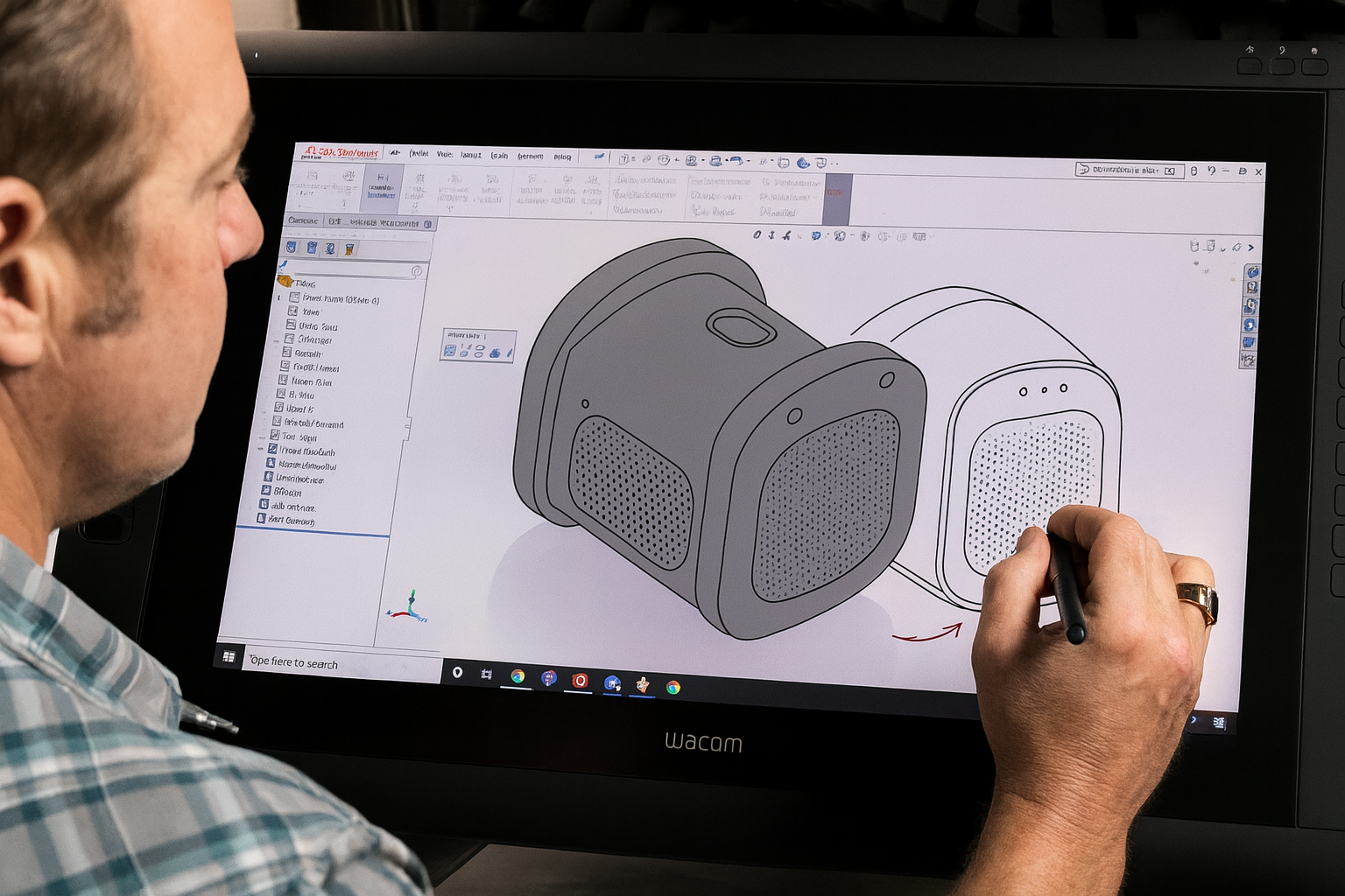 3D model used for drafting