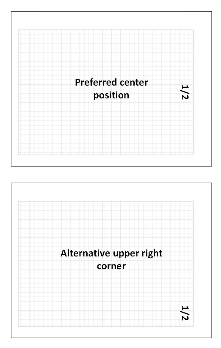 Landscape sheet showing rotated sheet number