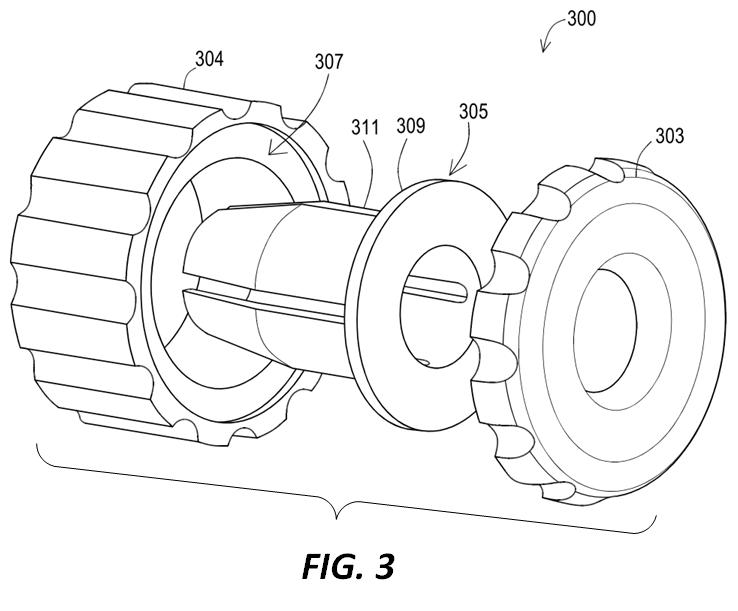 Exploded view with bracket