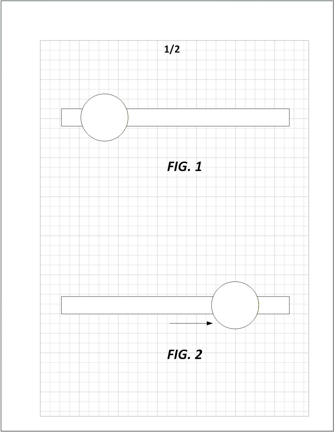 Separate figures showing movement